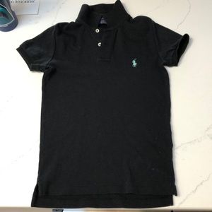 a black polo